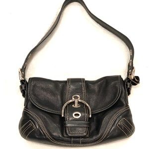 Calfskin Hobo Coach Handbag